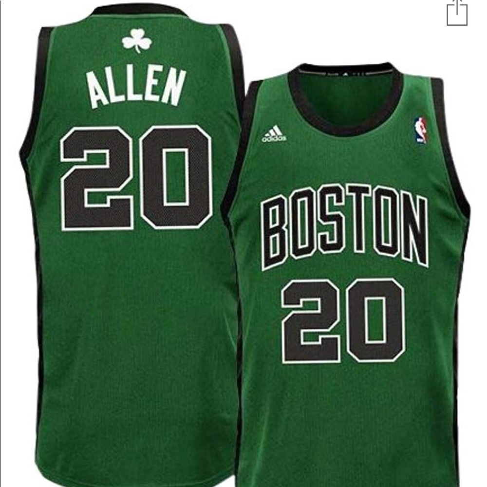 Authentic NBA adidas Celtics #20 Ray Allen Jersey